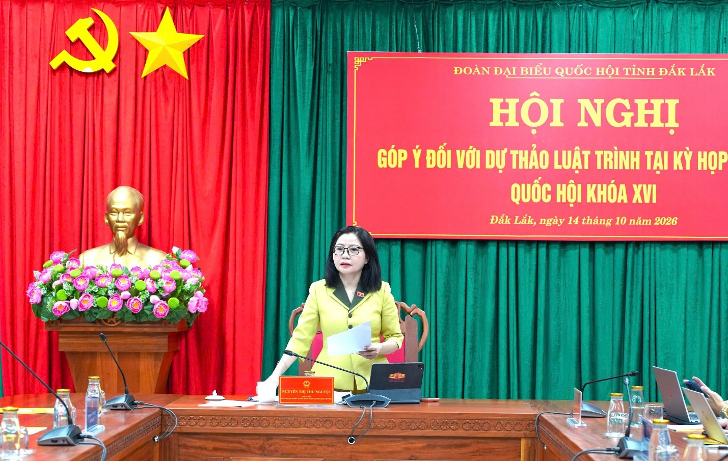 Đoàn ĐBQH tỉnh lấy ý kiến góp ý đối với 8 dự thảo Luật